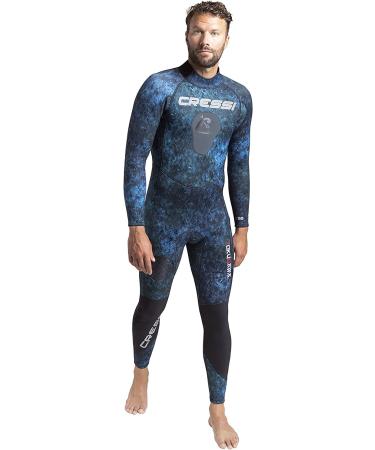 Cressi Spearfishing and Freediving One-Piece Wetsuit with Loading Chest Pad, Knee Protection, Anatomical Design - Tokugawa: Designed in Italy Medium