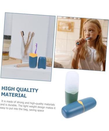 Portable Raccoon Travel Toothbrush Cup Set - 2 Pieces Washbeaker Storage for Toothpaste & Brushes - Buy Online on GoSupps.com