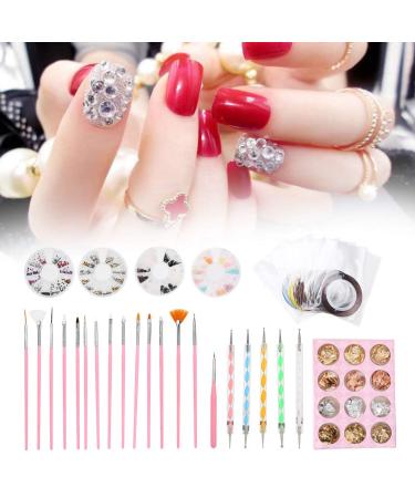 Nail Art Kit Nail Art Tools Kit DIY Nail Art Nail Art Polish Pen Tin Foil Paper