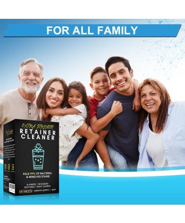 Mysmile Retainer Cleaner - 120 Tablets for Aligner, Invisalign, Mouth Guard, Night Guard - Removes Plaque, Odors, Stains - Dental Hygiene Solution (Pack of 1) - Buy Online on GoSupps.com