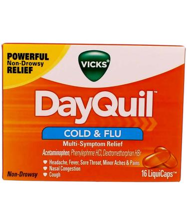 Vicks Vicks Dayquil Liquicaps 16 Each (Pack of 2)