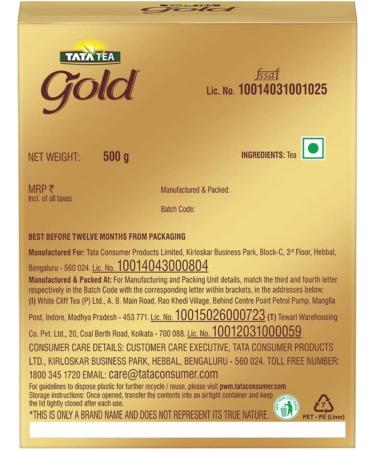 Tata Tea Gold Premium 500g - Buy Online on GoSupps.com