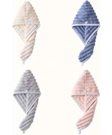 Buy Super Absorbent Microfiber Hair Towel Wrap & Turban for Fast Drying Ideal for Women & Girls (Blue - Buy Online on GoSupps.com