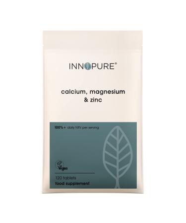 Calcium Magnesium and Zinc 120 Tablets (Mineral Supplement for The Maintenance of Normal Bones Teeth and Muscle Function Vegan Vegetarian Society Approved Made in The UK)