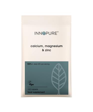 Calcium Magnesium and Zinc 120 Tablets (Mineral Supplement for The Maintenance of Normal Bones Teeth and Muscle Function Vegan Vegetarian Society Approved Made in The UK) - Buy Online on GoSupps.com