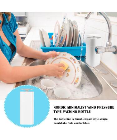 FERCAISH Push Down Liquid Dispenser Hand Press Detergent Box Travel Cosmetics Dispenser Bottle - Lockable Pump Dispenser Bottle for Nail Polish Remover Alcohol or Other Liquids (White) - Buy Online on GoSupps.com