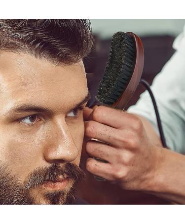 Sumoto Pig Bristle Hairbrush - Beechwood Beard & Hair Brush for Adults & Kids - Premium Black Bristle Cleaning Brush - Buy Online on GoSupps.com