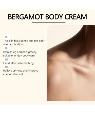  homomdy Bergamot body cream bergamot moisturizing body lotion for dry skin long-lasting moisturizer for women and men fast-absorbing non-greasy softens skin (1 pc) - Buy Online on GoSupps.com