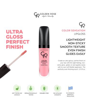 Golden Rose Cosmetics Lipgloss - Color Sensation Light & Non-Sticky Gloss (NO 104) - Buy Online on GoSupps.com