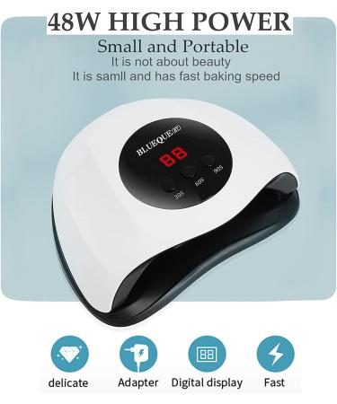 Bigbear 48W UV LED Nail Lamp for Gel Polish | Fast Nail Dryer with Automatic Sensor | 3 Timer Setting | Small and Portable UV Light for Nails - Buy Online on GoSupps.com