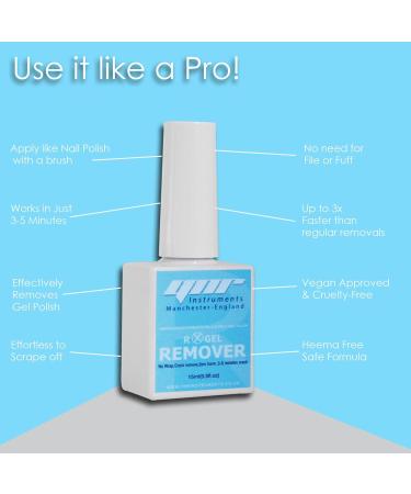 YNR Gel Nail Polish Remover Fast Gel Polish Remover Remove Gel Nail Polish Within 3-5 Minutes Quickily Removes Gel Nail Polishes - No Need for Foil Soaking or Wrapping 15ml 0.5 Fl Oz - Buy Online on GoSupps.com