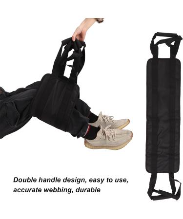 Natudeco Black Transfer Belt - Double Handle Breathable Oxford Fabric Ideal for Patient Lifting & Elderly Care - Buy Online on GoSupps.com
