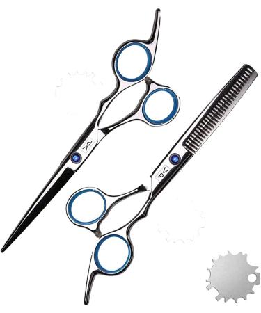 Hair Scissors/Hair Shears Hairdressing Scissors Kit Hair Scissors with Tail Comb Hair Cloak Haircut Comb Styling Tool for Barber Salon Home 6 Inch Hair Cutting Scissors - Buy Online on GoSupps.com