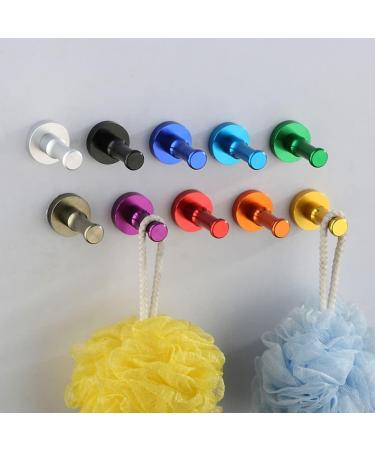 Towel Hooks Black Coat Rack Hooks Hanging Hanger Wall Hooks Coat Hooks Wall Mounted Hooks Coat Hooks Door Metal Hangers Heavy Duty Towel Hook (Blue Medium) - Buy Online on GoSupps.com