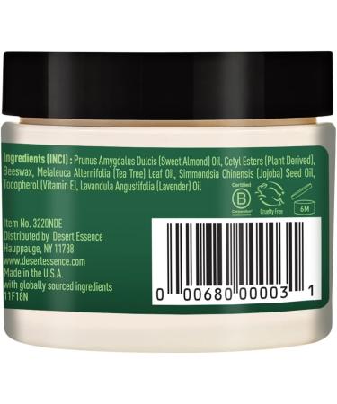 Desert Essence Tea Tree Skin Ointment - 1 Fl Oz | Jojoba & Lavender Oils | Vitamin E | Moisturizer for Dry Skin, Irritations, Cuticles - Buy Online on GoSupps.com