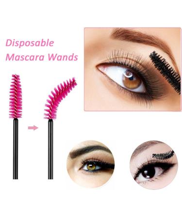 300 Piece Disposable Makeup Brush Set - Eyebrow Eyelash Lip & Eyeliner Applicators - Lemoncy Cosmetic Tools for Professional Use - Buy Online on GoSupps.com