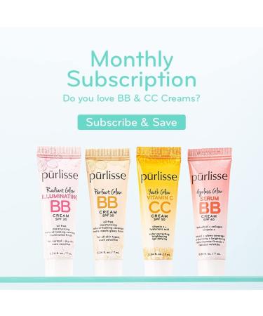 Purlisse Perfect Glow BB Cream SPF 30 - Tan Deep, 1.4 fl oz | Flawless, Hydrating Skin - Buy Online on GoSupps.com