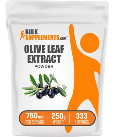 BulkSupplements.com Olive Leaf Extract Powder - Herbal Supplement Antioxidant Source Olive Leaf Powder - Gluten Free 750mg per Serving 250g (8.8 oz) (Pack of 1) 8.82 Ounce (Pack of 1)