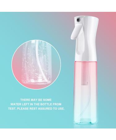 Uraqt 300ml Atomizer Spray Bottle - Salon Water Spray for Hair Plants & Cleaning | Color Gradient Pink Green - Buy Online on GoSupps.com