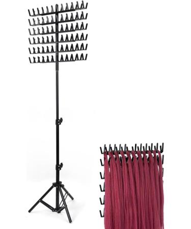 Hair Extension Holder Stand - 144 Pegs Hair Divider Rack For Braiding | Hair Separator Stand Display Stand With Braiding Hair Supplies For Hairstylists - Buy Online on GoSupps.com