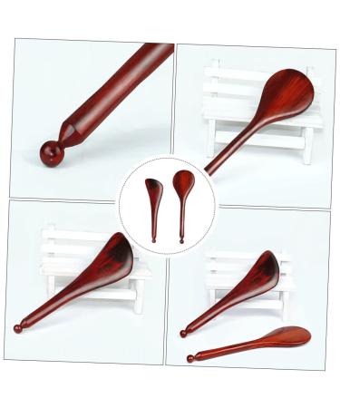 2pcs Wooden Scraping Tablets - Facial Massage Boards & Wood Massage Tools for Home Spa Therapy - Best Scraping Massage Sticks & Squeegees - Buy Online on GoSupps.com
