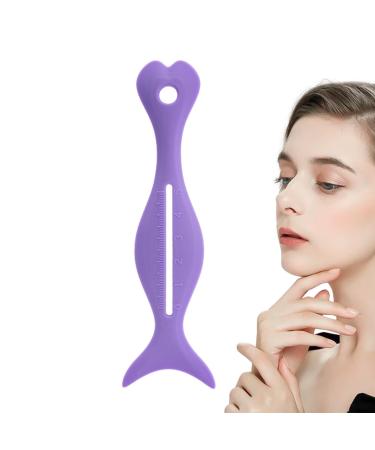 Eyeliner Stencils Silicone Eyes Wing Eyeliner Stencils Tool Lightweight Soft Portable Makeup Stencil for Girls Women Teens Females Purple