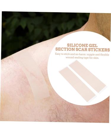2pcs Waterproof Silica Gel Scar Repair Tape | Silicone Scar Strips Patch Bandages for Body | Nursing Stickers for Scar Management - Buy Online on GoSupps.com