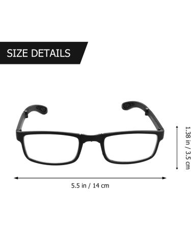 EXCEART 4.0 Folding Reading Glasses - Black Myopia Glasses for Nearsightedness with Portable Bag - Perfect Distance Vision Solution - Buy Online on GoSupps.com