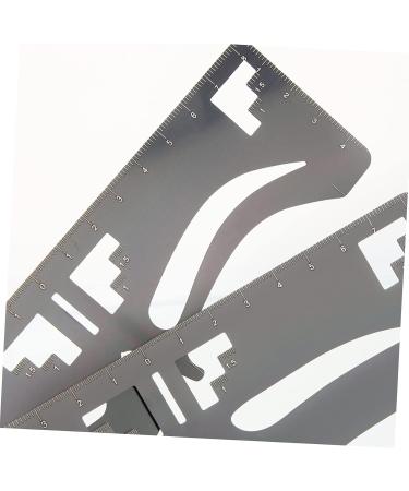 Angoily 10 Pcs Eyebrow Ruler Makeup Supplies Ink Stamp Molds Tool Brow Guide Stencil Balance Eyebrow Pencil 17x4.8cmx5pcs Blackx5pcs - Buy Online on GoSupps.com