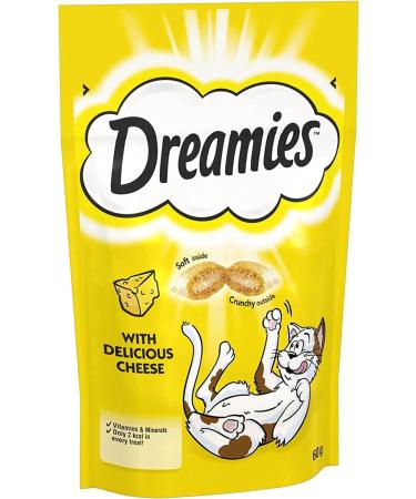 Pulla Dreamies Cat Treats Selection Box Chicken Cheese Salmon Beef Duck Turkey - 6 x 60g Bags - Buy Online on GoSupps.com
