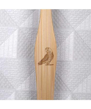 Azeeda 'Kappapagei' Bamboo Toothbrush - Eco-Friendly Sustainable Dental Care for Global Shipping - Buy Online on GoSupps.com