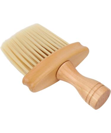 Qukaim Neck Duster Barber Brush Neck Duster Nylon Bristles Wood Handle Simple Style Hair Cutting Neck Duster - Buy Online on GoSupps.com