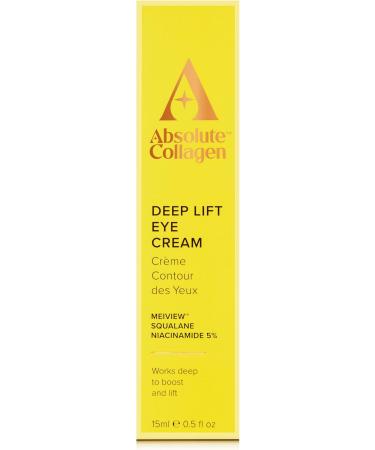 Absolute Collagen Deep Lift Eye Cream 15ml - Radiance Boosting - De-Puff and Brighten Dark Circles - Reduce Appearance of Fine Lines & Wrinkles - Collagen Boosting Anti-Ageing Formula - Firm & Tighten - Buy Online on GoSupps.com