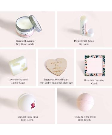 Dear Ava Spa Gifts for Women - Organic Self Care luxury Anti Stress Relaxing Bath and Body Kit Set Basket Box for Her with Heartfelt Card - Sagittarius Zodiac Birthday Gift - Buy Online on GoSupps.com