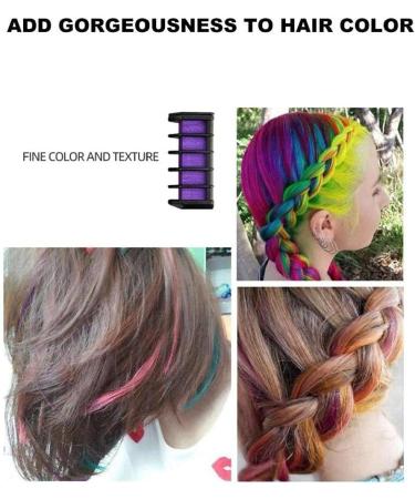 Froiny 10 Color Hair Chalk Comb Set - Washable Temporary Hair Dye for Vibrant Salon-Quality Hair Color - Buy Online on GoSupps.com