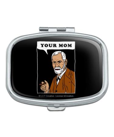 Your Mom Sigmund Freud Funny Humor Rectangle Pill Case Trinket Gift Box