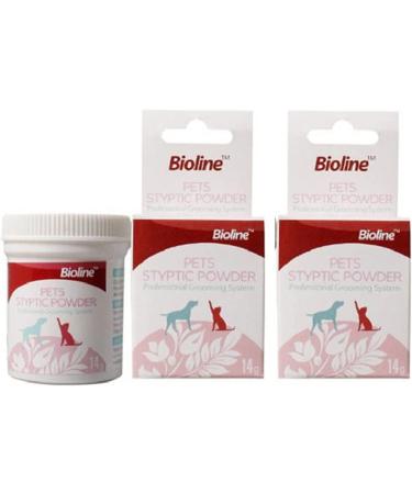 1/2Pcs 14g Pet Styptic Powder Anti-inflammatory and Anti-Bacterial Analgesic Powder for Cats and Dogs Pet Medical Supplies Styptic Powder for Traumatic Dogs Styptic Powder for Dogs Nails (2pcs)