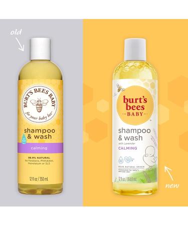 Burt's Bees Baby Shampoo & Wash Calming - 12 fl oz (354.8 ml) | Gentle, Natural Baby Care - Buy Online on GoSupps.com