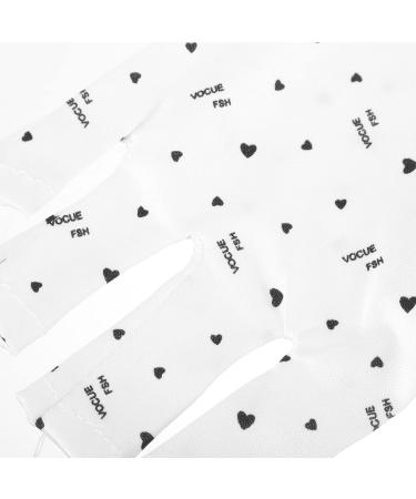 minkissy 10 Pairs Nail Gloves Fingerless Anti Uv Glove Protection Gloves for Manicures Gel Manicure Uv Gloves Uv Gloves for Gel Manicures Polyester Pattern White - Buy Online on GoSupps.com