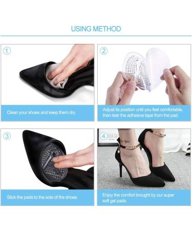 All Day Comfort Gel Forefoot Insoles for Women - 2 Pairs for High Heels | International Shipping Available - Buy Online on GoSupps.com