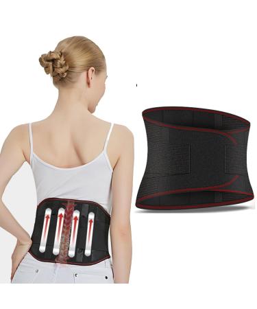 MIOTEQ support belt for the lower back to relieve pain in the lumbar spine women and gentlemen work gym lumbar belt belt light breathable stretchable with KLE XL/X-Large