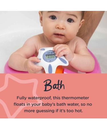 Tommee Tippee InBath Digital Thermometer - Waterproof, Floats in Water, 3 Second Readings - Easy-to-Read LCD Display - Buy Online on GoSupps.com