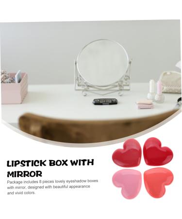  POPETPOP POPETPOP 16pcs Lipstick Case with Mirror Makeup Blush Scrub Lip Blush Cream Eyeshadow Makeup Supplies Eyeshadow Case - Buy Online on GoSupps.com