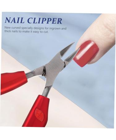 VINTORKY Folding Hawk Mouth Pliers Practical Toenail Clipper Cuticle Pusher Portable Nail Clipper para U as Ingrown Toenail Clipper Clippers Red Heavy Handle Rubber and Plastic - Buy Online on GoSupps.com