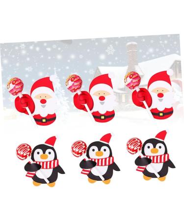  ABOOFAN ABOOFAN 62 Pieces Christmas Decorations Lollipop Favor Christmas Party Ornament Lollipop Cartoon Paper for Lollipop Decoration Candy Message Card - Buy Online on GoSupps.com