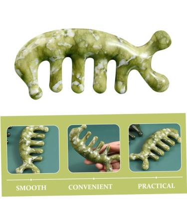 BCOATH Jade Massage Comb Premium Body & Scalp Massage Tool for Relaxation | International Shipping Available - Buy Online on GoSupps.com