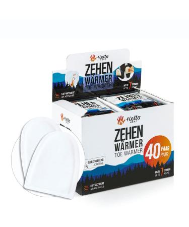 Hello Heat-warm pack-40.20 or 10 pairs of toe warmers I shoe heating with 7 hours of thermal mower I foot warmers for shoes ski shoes & snowboard boots i foot pads heat pillow - Buy Online on GoSupps.com