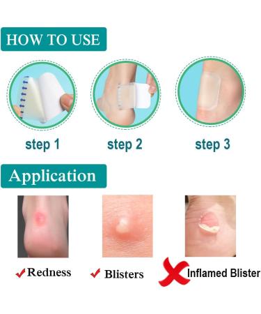 15PCS Gel Blister Bandages & Pads for Fingers, Toes, Heel - Hydrocolloid Seal Adhesive Bandages for Blister Prevention & Recovery - Buy Online on GoSupps.com