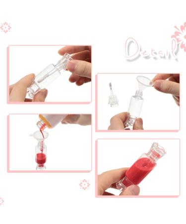 20 Clear Candy Shape Lip Gloss Tubes & 2 Funnels - DIY Empty Lip Balm Containers for Women and Girls - Buy Online on GoSupps.com