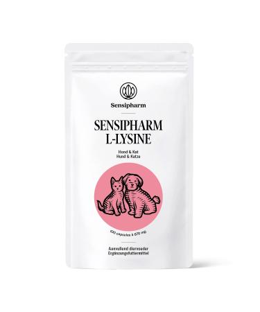 Sensipharm L-Lysine for Dogs & Cats | 100 High Dosed Lysine Softgels at 670mg to Support the Immune System | Naturally Pure A